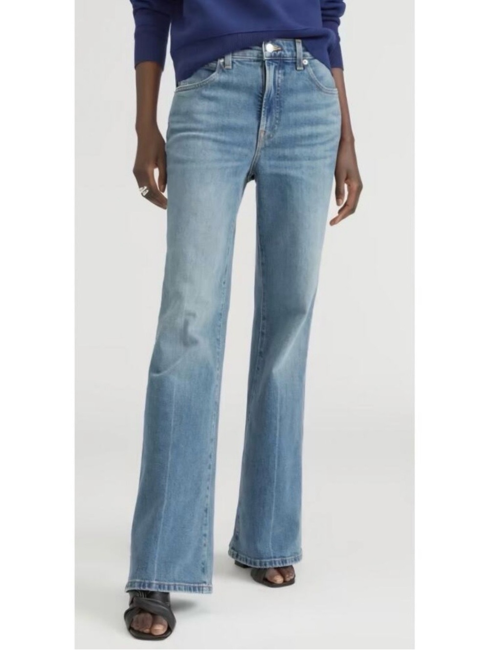 EVERLANE The High-Rise Flare Jeans Bright Indigo Size 26
